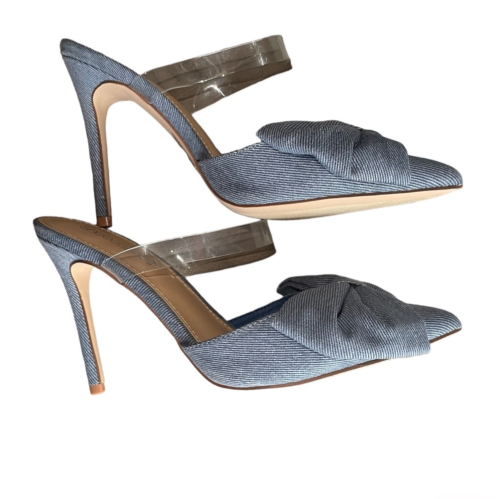Shoedazzle Sashi Slip On Pump Denim Size 7